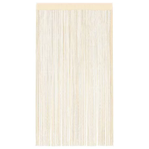 2 db krémszínű zsinórfüggöny 100 x 250 cm