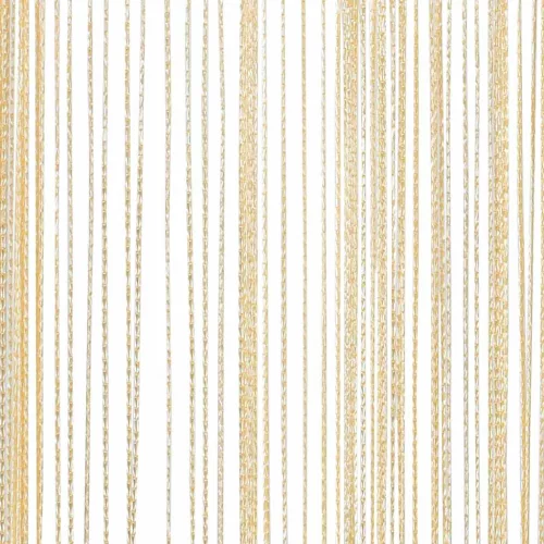 2 db krémszínű zsinórfüggöny 140 x 250 cm