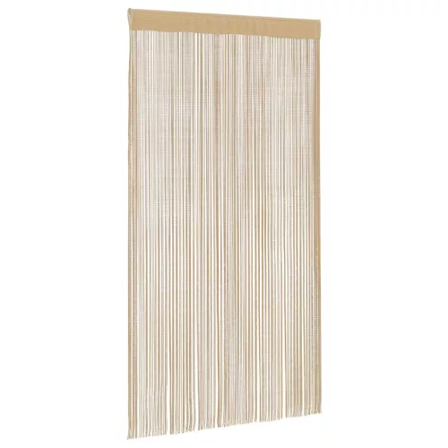 2 db bézs zsinórfüggöny 100 x 250 cm