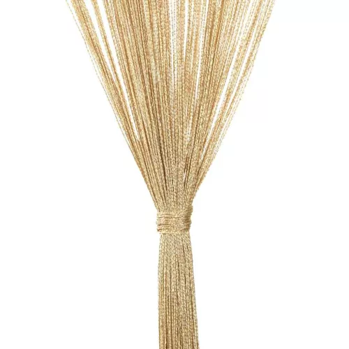 2 db bézs zsinórfüggöny 100 x 250 cm