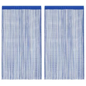 2 db kék zsinórfüggöny 100 x 250 cm