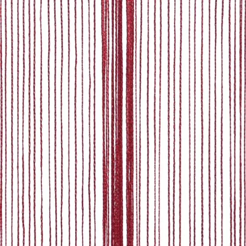 2 db burgundi vörös zsinórfüggöny 140 x 250 cm