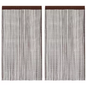 2 db barna zsinórfüggöny 100 x 250 cm