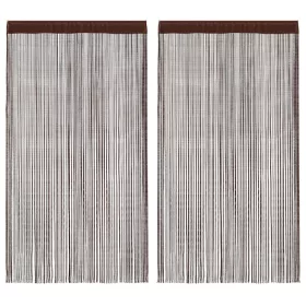 2 db barna zsinórfüggöny 140 x 250 cm