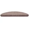 15 db öntapadós lépcsőszőnyeg 56 x 17 x 3 cm világosbarna félkör alakú