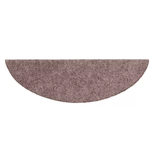 15 db öntapadós lépcsőszőnyeg 56 x 17 x 3 cm világosbarna félkör alakú