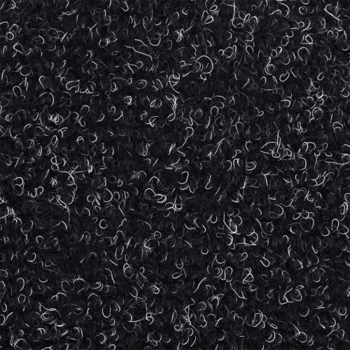 15 db öntapadós lépcsőszőnyeg, 56 x 17 x 3 cm, fekete, félkör alakú