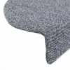 15 db öntapadós lépcsőszőnyeg 56 x 17 x 3 cm világosszürke félkör alakú
