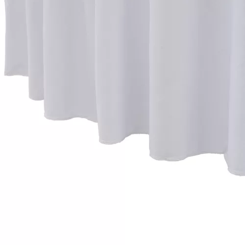 2 darab fehér sztreccs körabrosz 150 x 74 cm