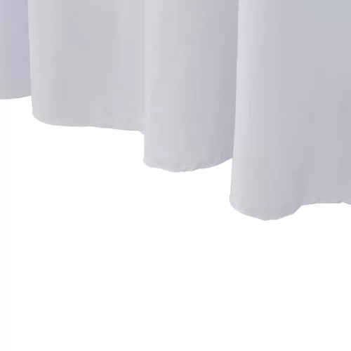 2 darab fehér sztreccs asztalszoknya 120 x 60,5 x 74 cm