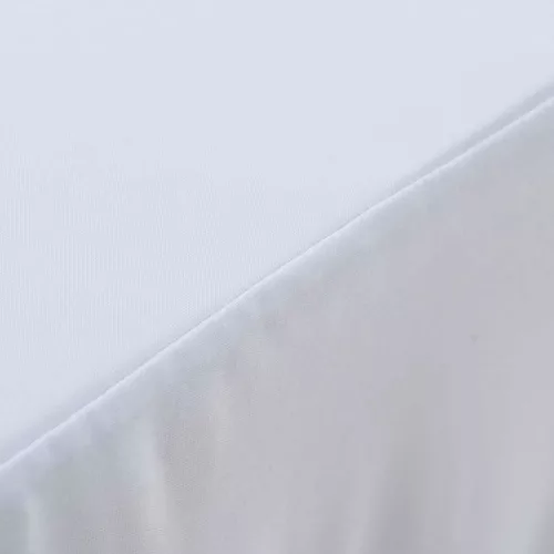 2 darab fehér sztreccs asztalszoknya 183 x 76 x 74 cm