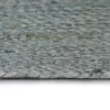 Olívazöld kézzel font kör alakú jutaszőnyeg 90 cm