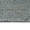 olívazöld kézzel font kör alakú jutaszőnyeg 120 cm