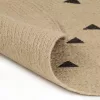 Kézzel font jutaszőnyeg háromszöges mintával 120 cm