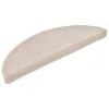 15 db lépcsőszőnyeg 56 x 17 x 3 cm bézs félkör alakú