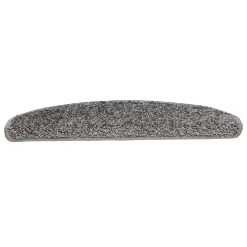 15 db szürke, félkör alakú, nagy lépcsőszőnyeg 65 x 21 x 4 cm
