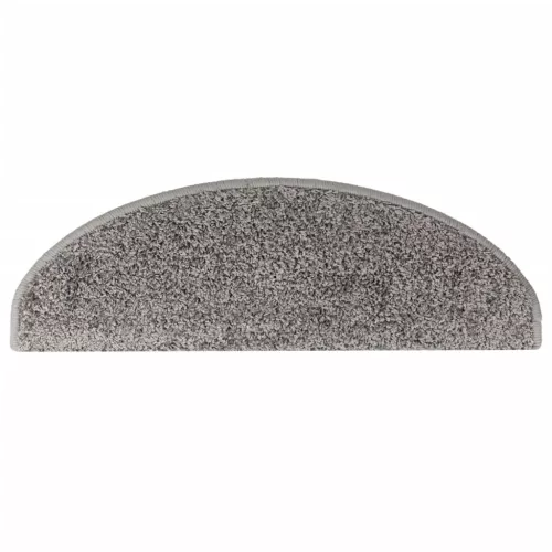 15 db szürke, félkör alakú, nagy lépcsőszőnyeg 65 x 21 x 4 cm