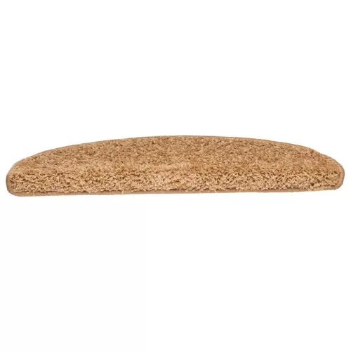 15 db bézs, félkör alakú lépcsőszőnyeg 65 x 21 x 4 cm, nagy