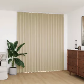 Bézs sötétítőfüggöny kampókkal 290 x 245 cm