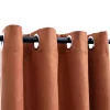 2 db rozsdavörös sötétítőfüggöny fémgyűrűkkel 140 x 175 cm