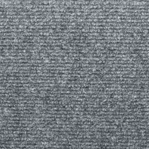 15 db öntapadós lépcsőszőnyeg, 65 x 21 x 4 cm, világosszürke, téglalap alakú széllel