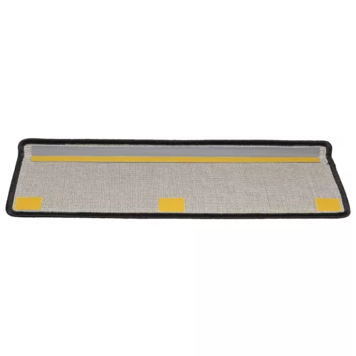 15 db lépcsőszőnyeg 65 x 21 x 4 cm antracit téglalap alakú széllel