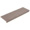 15 db világosbarna, téglalap alakú szélű lépcsőszőnyeg 65 x 21 x 4 cm
