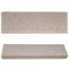 15 db lépcsőszőnyeg 65 x 21 x 4 cm bézs téglalap alakú széllel
