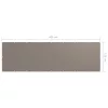 Tópszínű oxford-szövet erkélyparaván 120 x 400 cm