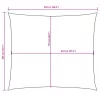 Antracitszürke téglalap alakú oxford-szövet napvitorla 2x2,5 m