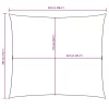 Krémszínű téglalap alakú oxford-szövet napvitorla 2 x 2,5 m