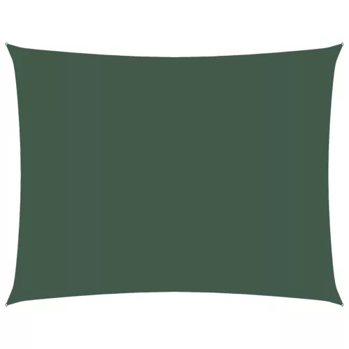Sötétzöld téglalap alakú oxford-szövet napvitorla 2,5 x 3,5 m