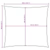 Kék négyzet alakú oxford-szövet napvitorla 3,6 x 3,6 m
