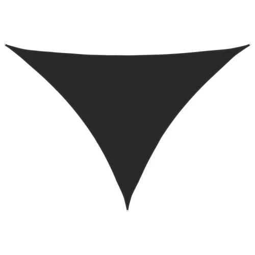 Fekete háromszögű oxford-szövet napvitorla 2,5 x 2,5 x 3,5 m