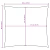 Barna négyzet alakú oxford-szövet napvitorla 4,5 x 4,5 m