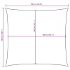 Barna négyzet alakú oxford-szövet napvitorla 5 x 5 m