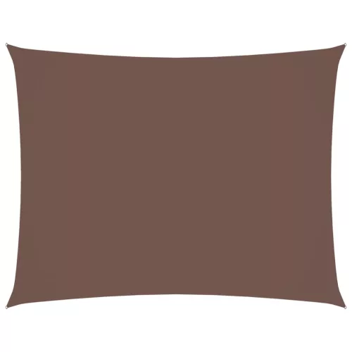 Barna téglalap alakú oxford-szövet napvitorla 2,5 x 4 m