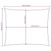 Barna téglalap alakú oxford-szövet napvitorla 4 x 6 m
