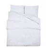Fehér mikroszálas ágyneműhuzat-garnitúra 135 x 200 cm