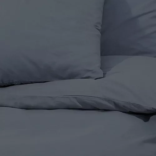 Antracitszürke pamut ágyneműhuzat-garnitúra 200 x 200 cm