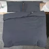 Antracitszürke pamut ágyneműhuzat-garnitúra 135 x 200 cm