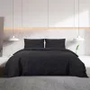Fekete pamut ágyneműhuzat-garnitúra 200 x 200 cm