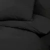 Fekete pamut ágyneműhuzat-garnitúra 200 x 220 cm