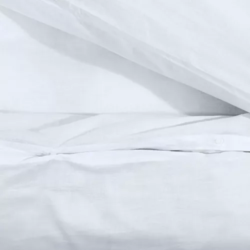 Fehér pamut ágyneműhuzat-garnitúra 200 x 200 cm