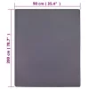 Antracitszürke pamutdzsörzé gumis lepedő 90x200 cm