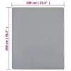 2 db szürke pamutdzsörzé gumis lepedő 100x200 cm