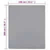 2 db szürke pamutdzsörzé gumis lepedő 140 x 200 cm