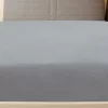 2 db szürke pamutdzsörzé gumis lepedő 160x200 cm