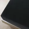 Fekete pamutdzsörzé gumis lepedő 180x200 cm