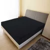 2 db fekete pamutdzsörzé gumis lepedő 180x200 cm